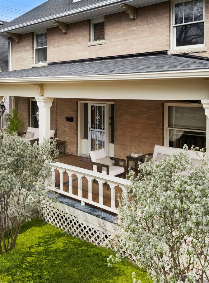 historic front porch renovation in Denver