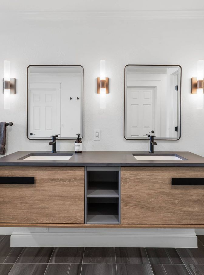 master suite bedroom and bathroom in Commerce City