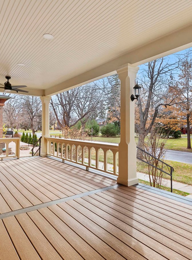 historic front porch renovation in Denver