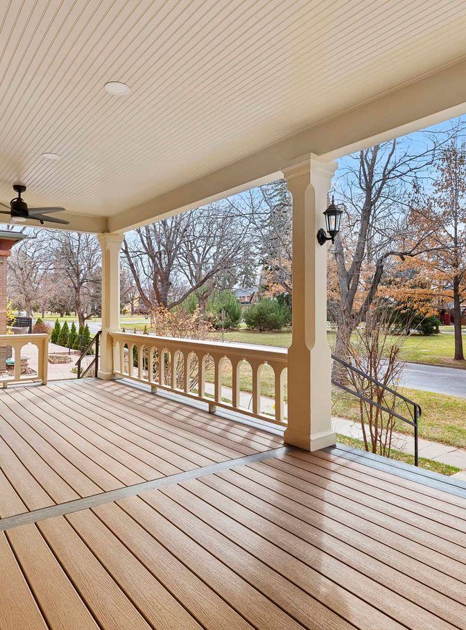 historic front porch renovation in Denver