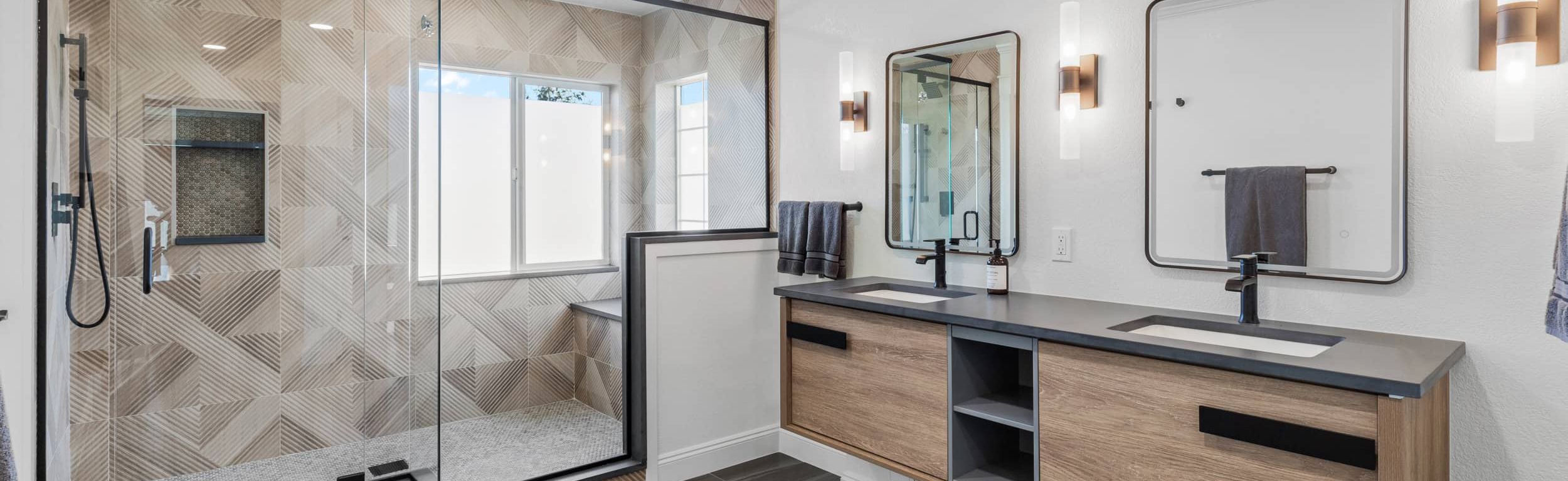 master suite bedroom and bathroom in Commerce City