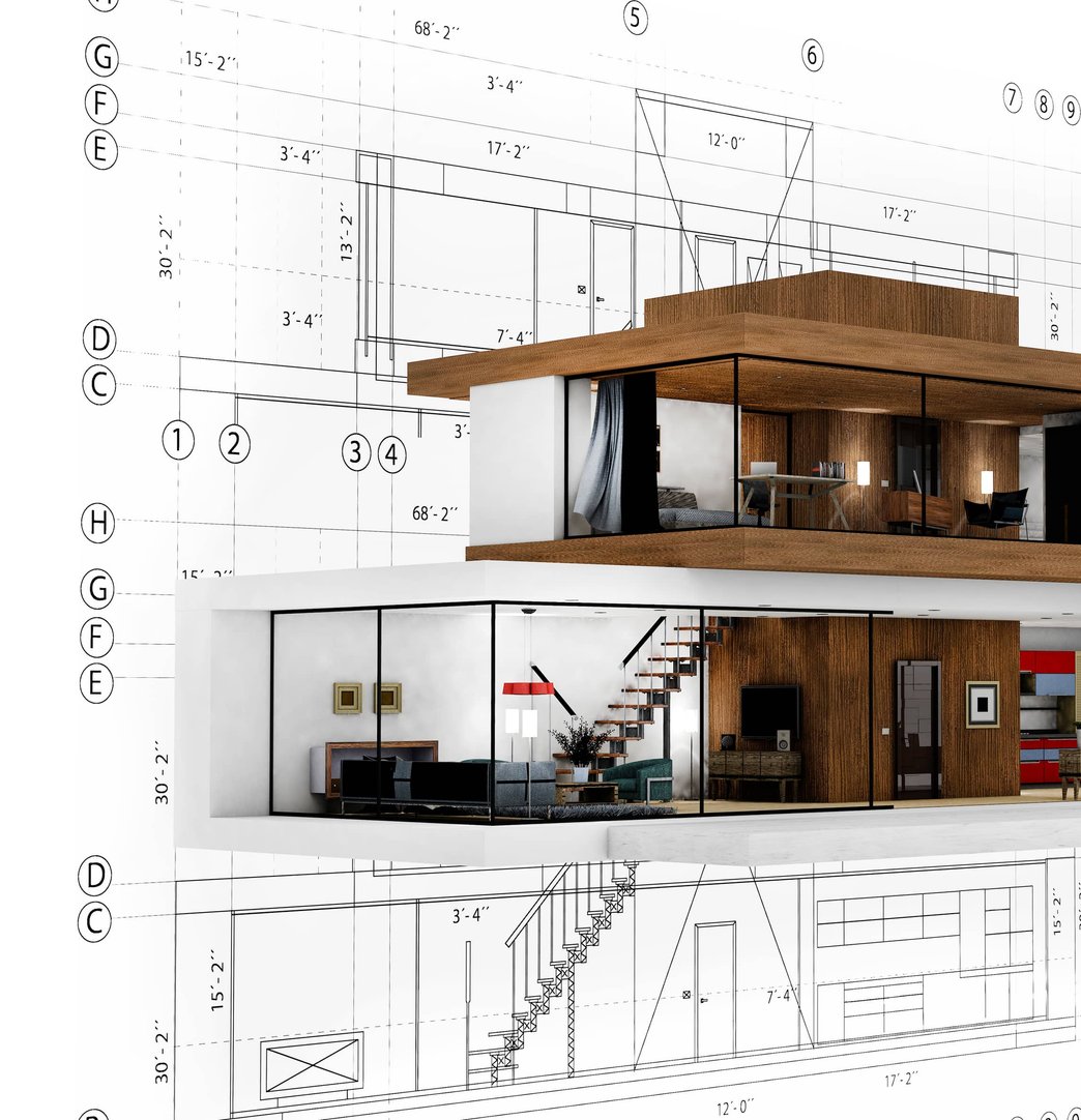 Construction plans for structural engineering